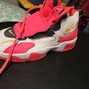 Nike Kids Pink and White Sneakers